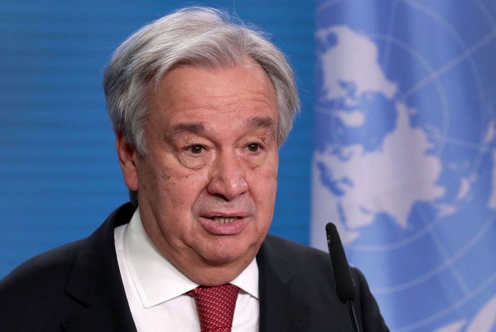 ফিলিস্তিন রাষ্ট্র অস্বীকার করা অগ্রহণযোগ্য : জাতিসংঘ মহাসচিব 