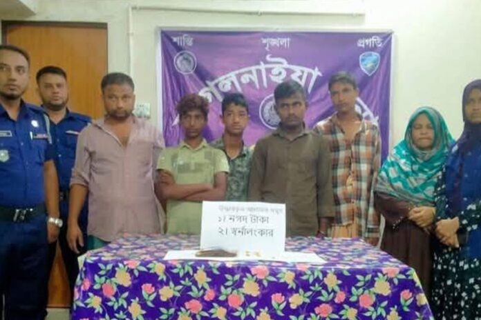 ছাগলনাইয়ায় আন্তঃজেলা চোর চক্রের ৬ সদস্য গ্রেফতার