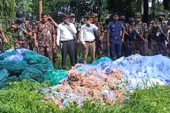 কালীগঞ্জে ৬৫ লাখ টাকার কারেন্ট জাল জব্দ