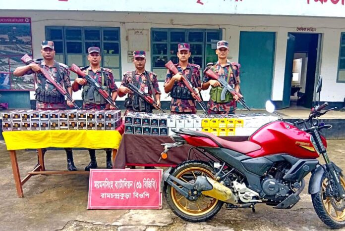 শেরপুরে দেড় কোটি টাকার চোরাই মালামাল জব্দ