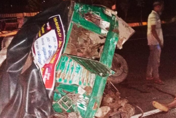 অটোরিকশায় বাসের ধাক্কা, প্রাণ গেল ২ ভাইয়ের