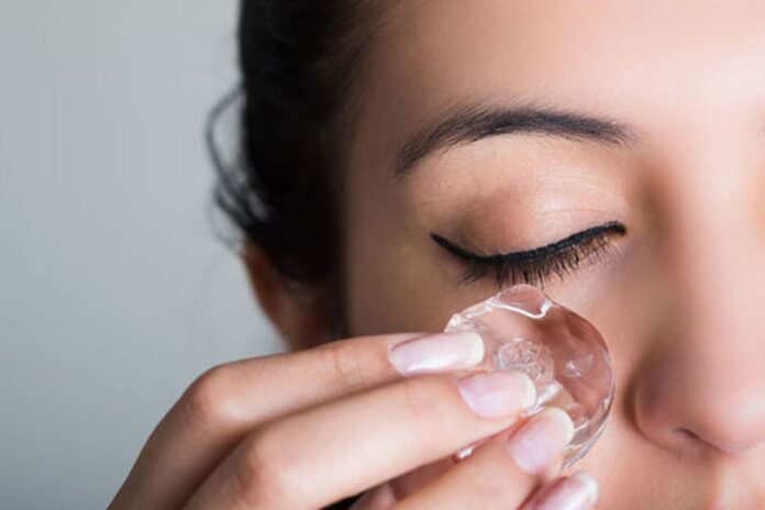 ত্বকের জন্য উপকারী বরফ