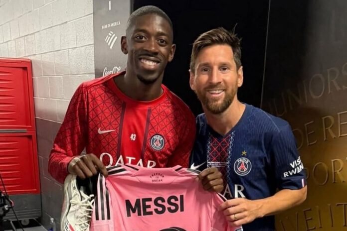 নিজের উন্নতিতে মেসিকে কৃতিত্ব দিলেন ডেম্বেলে