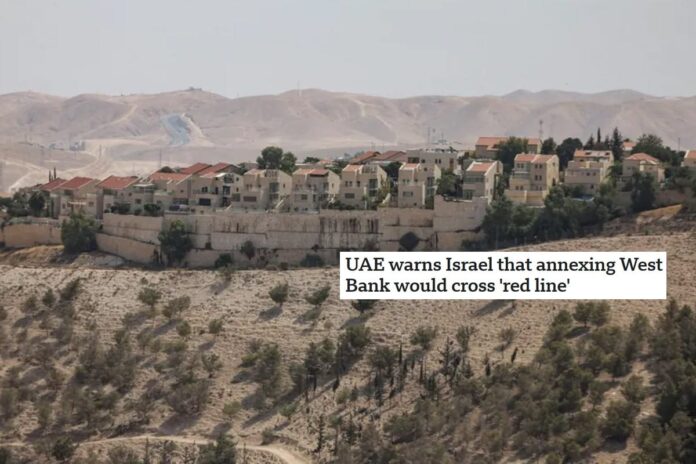 পশ্চিম তীর নিয়ে ইসরায়েলকে ‘রেড লাইন’ টেনে দিল আরব আমিরাত