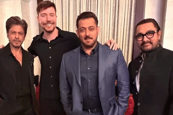 1760698079-24a21bb6e1ced2db69df505c50dc650f বিশ্বখ্যাত ইউটিউবার ‘মিস্টার বিস্ট’ এর সঙ্গে বলিউডের তিন খান