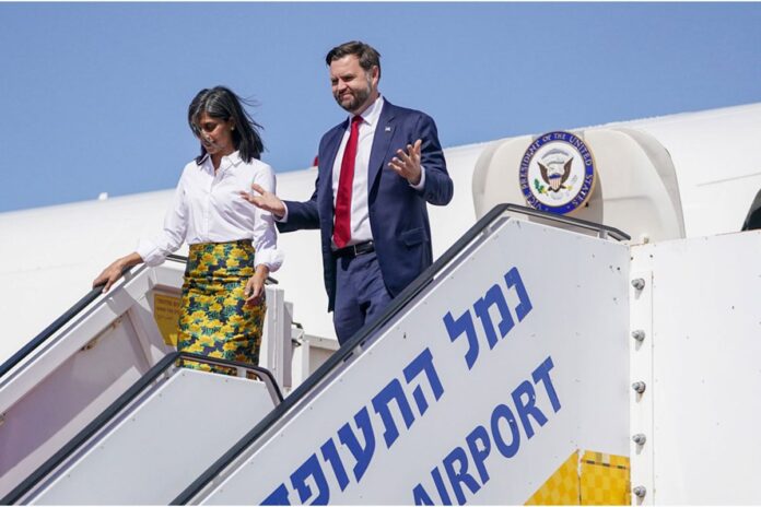 যুদ্ধবিরতি টিকিয়ে রাখতে ইসরায়েলে উড়ে গেলেন জেডি ভ্যান্স