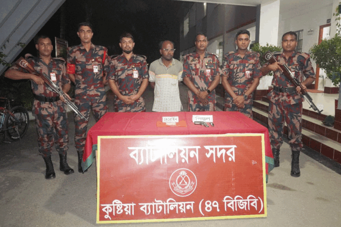 1761374776-c9a06f89dd1aa583e89065431f910361 কুষ্টিয়ায় কুখ্যাত ‘চল্লিশ বাহিনী’র প্রধানের সহযোগী জামিল মালিথা আটক