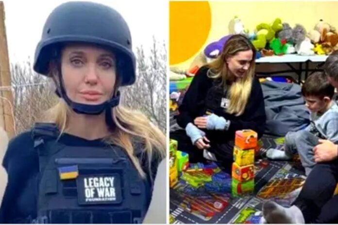 যুদ্ধবিধ্বস্ত ইউক্রেনে গিয়ে বিপদে অ্যাঞ্জেলিনা