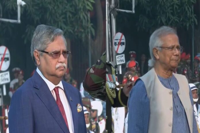 শিখা অনির্বাণে রাষ্ট্রপতি ও প্রধান উপদেষ্টার শ্রদ্ধা