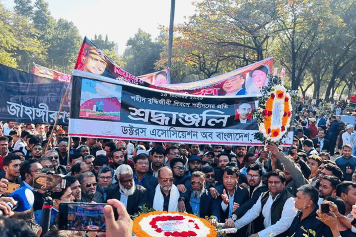 শহীদ বুদ্ধিজীবী দিবসে ড্যাবের শ্রদ্ধাঞ্জলি