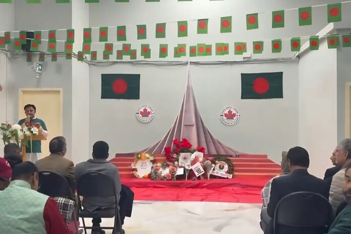 কানাডার ক্যালগেরিতে মহান বিজয় দিবস উদযাপন