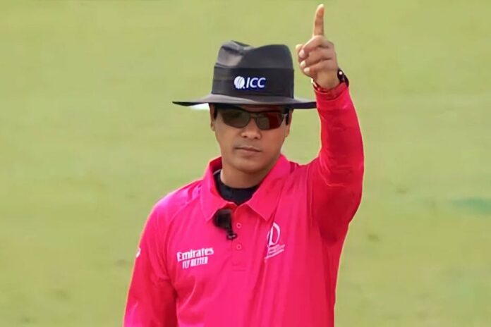 ভারতের ম্যাচে আম্পায়ার শরফুদ্দৌলা