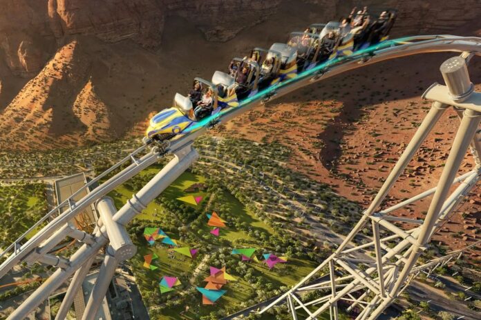 সৌদিতে চালু হলো বিশ্বের দ্রুততম রোলার কোস্টার