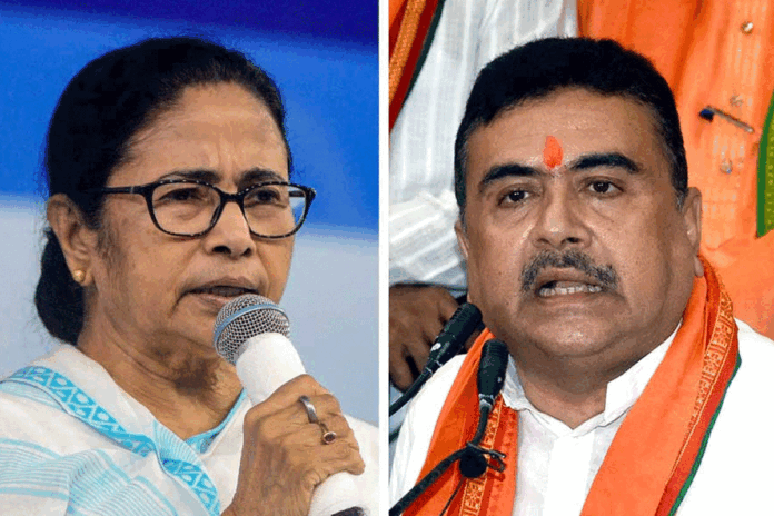 মমতার বিরুদ্ধে ১০০ কোটি টাকার মানহানির মামলা করলেন শুভেন্দু
