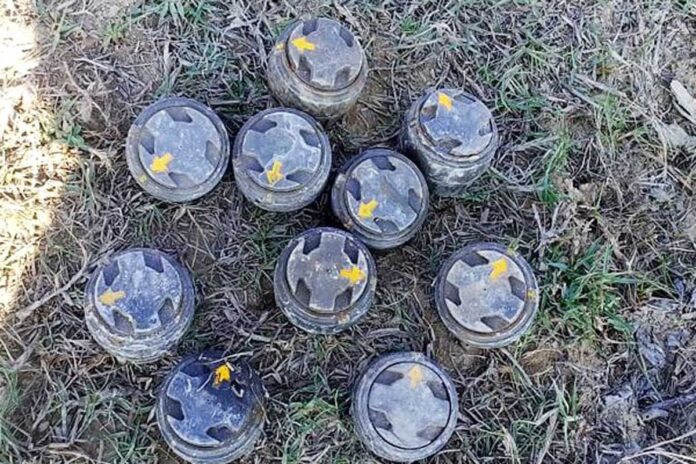 টেকনাফ সীমান্তে অর্ধশতাধিক স্থলমাইনের চাপ প্লেট উদ্ধার