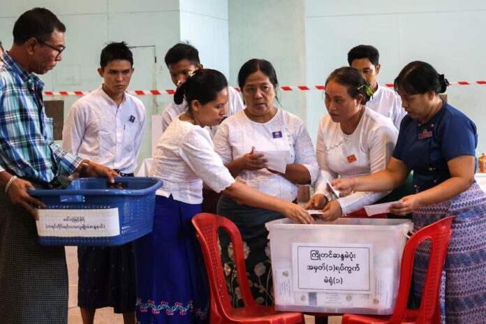 1769339075-eac463d1c76cdaabf0d207963f7e4355 শেষ হলো মিয়ানমারের নির্বাচন, বড় জয়ের পথে সেনাসমর্থিত দল