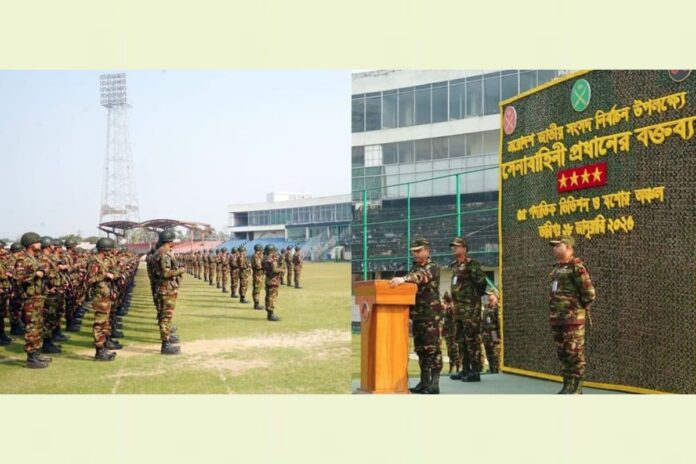 1769597913-52c42f76912c21735ff9a0f98dc475ec নির্বাচন ও গণভোট উপলক্ষে সেনাবাহিনী প্রধানের পটুয়াখালী ও খুলনা পরিদর্শন ও মতবিনিময় সভা