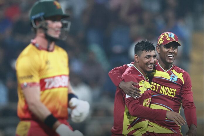 রেকর্ডগড়া ম্যাচে জিম্বাবুয়েকে উড়িয়ে দিলো ওয়েস্ট ইন্ডিজ