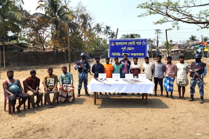 1772043225-6114da17cce39843d97768ecaac0902f মহেশখালীতে ডাকাত দলের সর্দারসহ আটক ৯, চার জেলে উদ্ধার