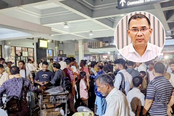 হাজারো যাত্রী বিমানবন্দরে আটকা, খোঁজ নিলেন তারেক রহমান