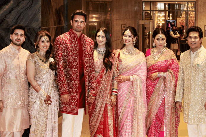 শচীনপুত্রের বিয়েতে তারকা ও খেলোয়াড়দের মিলনমেলা