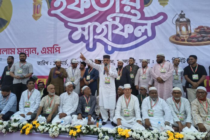 মাদক কারবারি ও চাঁদাবাজদের ছাড় দেওয়া হবে না : এমপি মান্নান