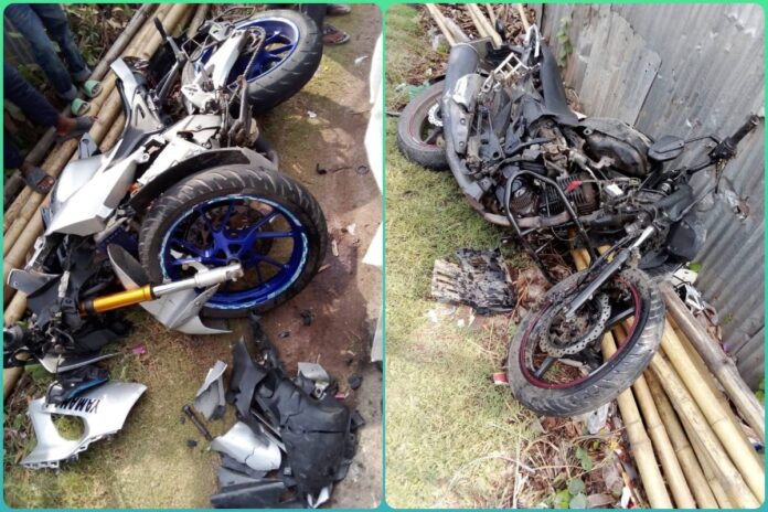 দুর্ঘটনাকবলিত বাস দেখতে গিয়ে প্রাণ গেল মোটরসাইকেল চালকের