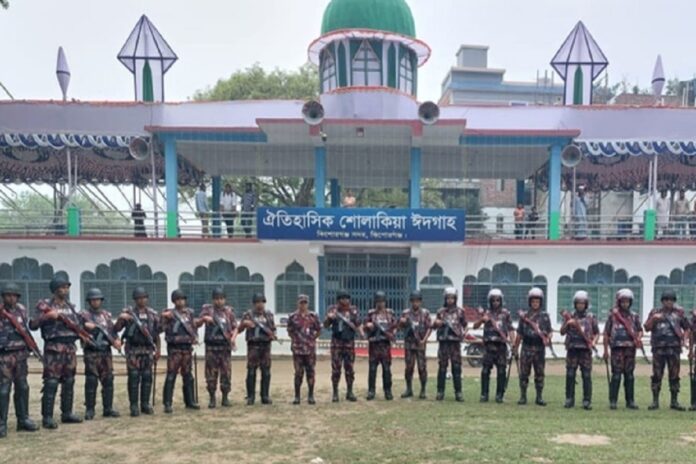 ঈদ জামাত ঘিরে শোলাকিয়ায় ৫ প্লাটুন বিজিবি মোতায়েন