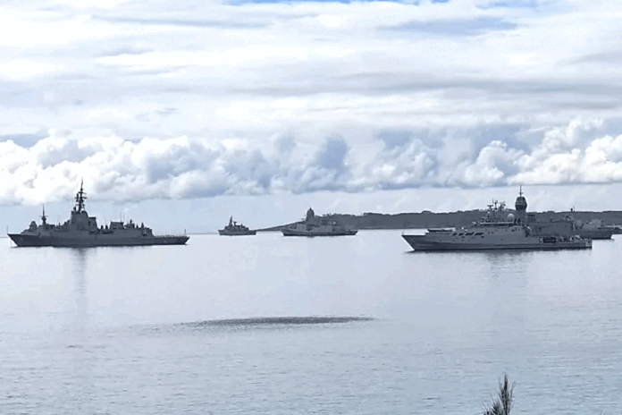 1774090109-068ae40523a24c9ef54edefd375e542d নৌ মহড়া: সিডনি বন্দরে ১৯ দেশের ৩১ যুদ্ধজাহাজ