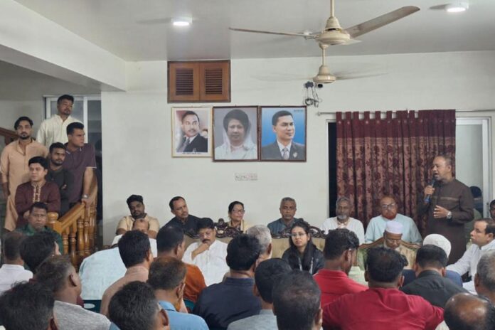 1774207336-ab4af409c26c464544a8077d5cb78102 ঈদ পুনর্মিলনীতে শেরপুর বিএনপির ঐক্যের ডাক