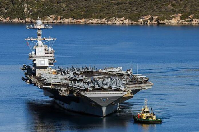 মধ্যপ্রাচ্য থেকে ফেরত গেল বৃহত্তম মার্কিন রণতরি জেরাল্ড আর ফোর্ড