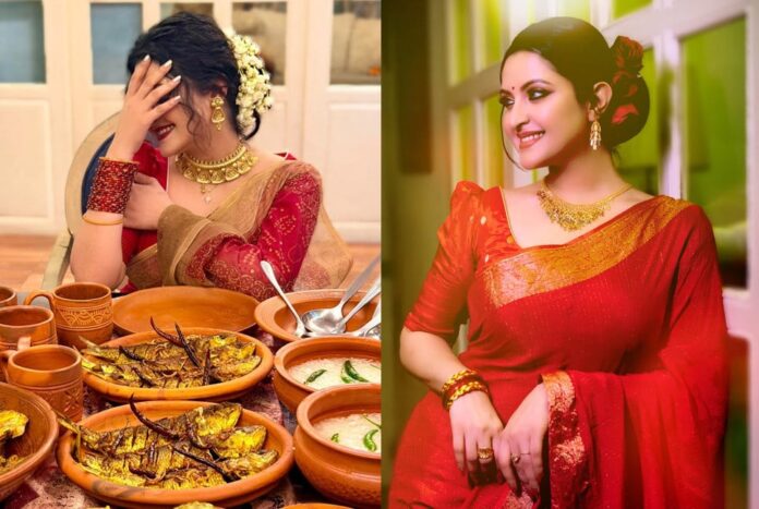 1776235729-23037169b94a72be9ad73bf29a18c5e0 মায়ের শাড়িতে বৈশাখের স্মৃতি, সন্তানদের ঘিরে আবেগঘন পরীমণি