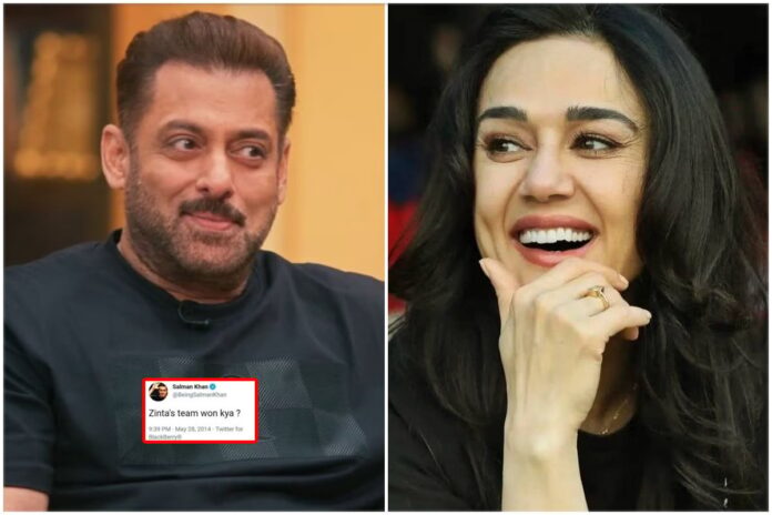 এক যুগ পর সালমানের টুইটের জবাব দিলেন প্রীতি জিনতা
