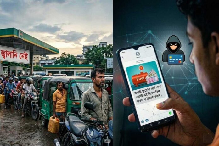 জ্বালানি সংকটে ডিজিটাল প্রতারণা
