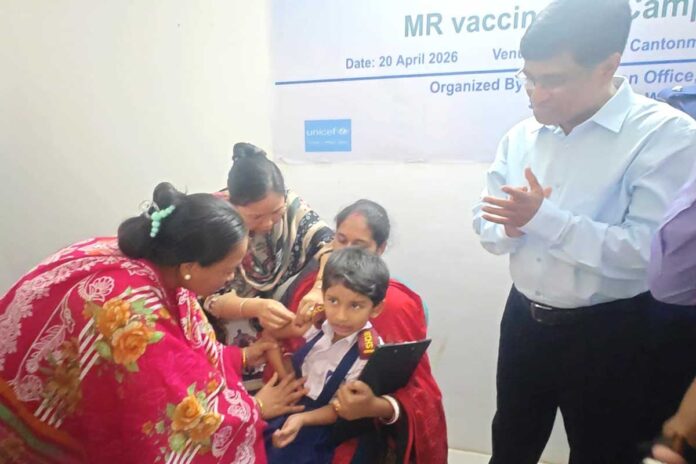 খাগড়াছড়িতে হাম-রুবেলা টিকাদান ক্যাম্পেইন উদ্বোধন