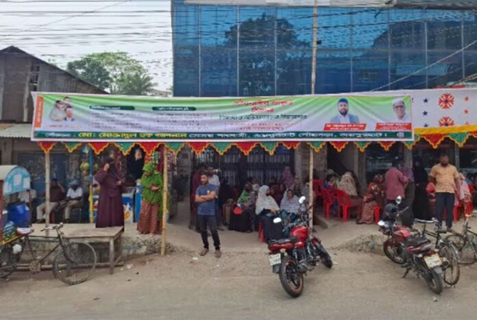 জয়পুরহাটে শিক্ষার্থী ও অভিভাবকদের জন্য বিশ্রামাগার যুবদলের