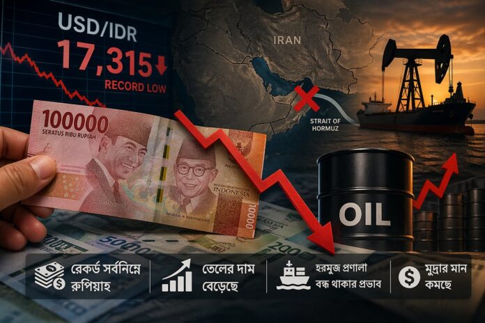 যুদ্ধের প্রভাবে রেকর্ড সর্বনিম্নে রুপিয়াহ