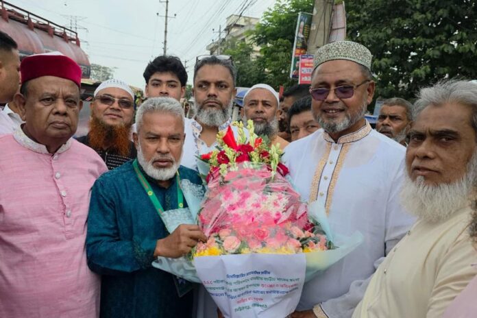 হিরাঝিলবাসীর আয়োজনে এমপিকে সংবর্ধনা