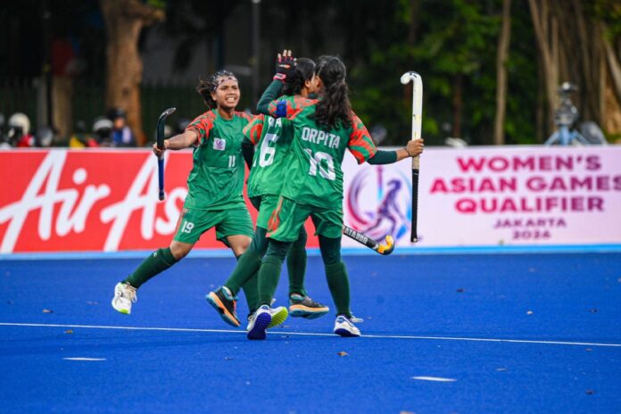 হংকংকে হারিয়ে প্রথমবার এশিয়ান গেমসে বাংলাদেশের মেয়েরা