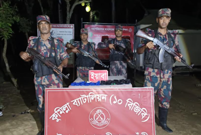 কুমিল্লা সীমান্তে ১০ হাজার ২০০ পিস ইয়াবা জব্দ