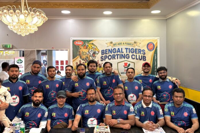 প্যারিসে বেঙ্গল টাইগার্স স্পোর্টিং ক্লাবের  জার্সি উন্মোচন