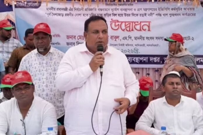খাল পুনঃখনন কৃষিতে নতুন সম্ভাবনা সৃষ্টি করবে: রোকন উদ্দিন বাবুল