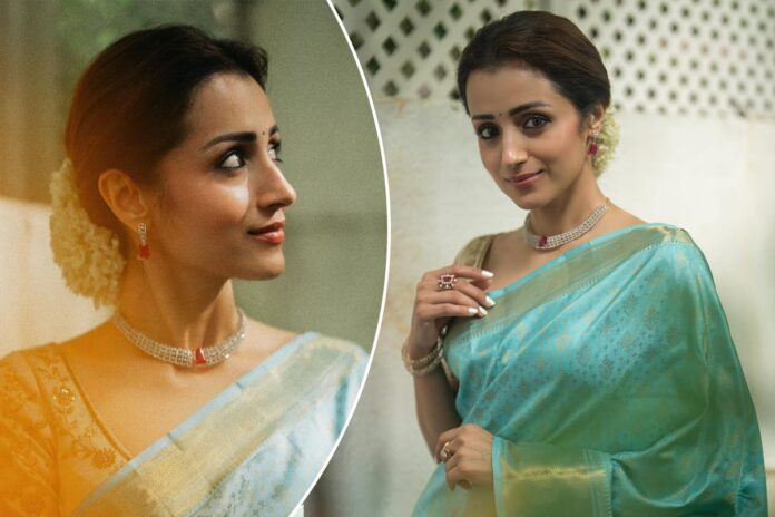 প্রেমের গুঞ্জনে ঘি ঢাললেন তৃষা, বিজয়ের শপথ অনুষ্ঠানে নজর কাড়লেন অভিনেত্রী