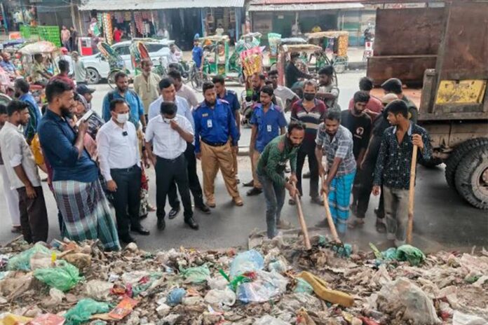 বাংলাদেশ প্রতিদিনে সংবাদ প্রকাশের পর পরিষ্কার হলো সেই ময়লার ভাগাড়