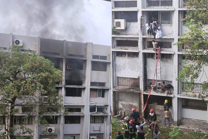 খুলনা মেডিকেল কলেজ হাসপাতালে আগুন