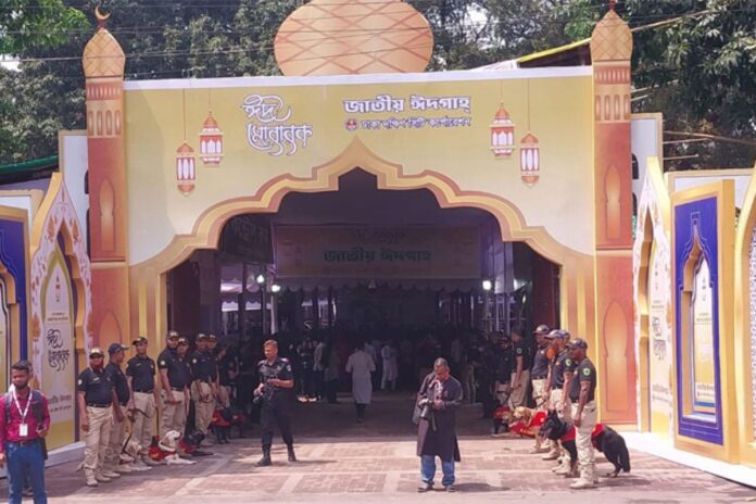 জাতীয় ঈদগাহে ৬ স্তরের নিরাপত্তা ব্যবস্থা