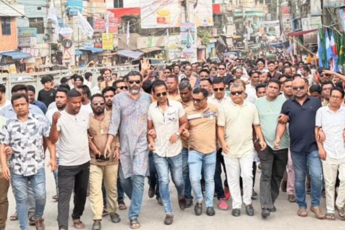 ব্রাহ্মণবাড়িয়ায় যুবদলের মিছিল-সমাবেশ