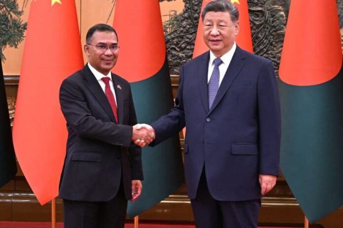 চীনের প্রেসিডেন্টের সঙ্গে প্রধানমন্ত্রী তারেক রহমানের বৈঠক