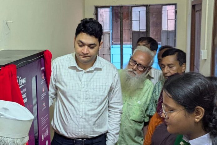 ব্রাহ্মণবাড়িয়ার তিন বিদ্যালয়ে স্যানিটারি ভেন্ডিং মেশিন স্থাপন
