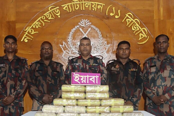 নাইক্ষ্যংছড়ি সীমান্তে ১ লাখ ৬১ হাজার ইয়াবা উদ্ধার